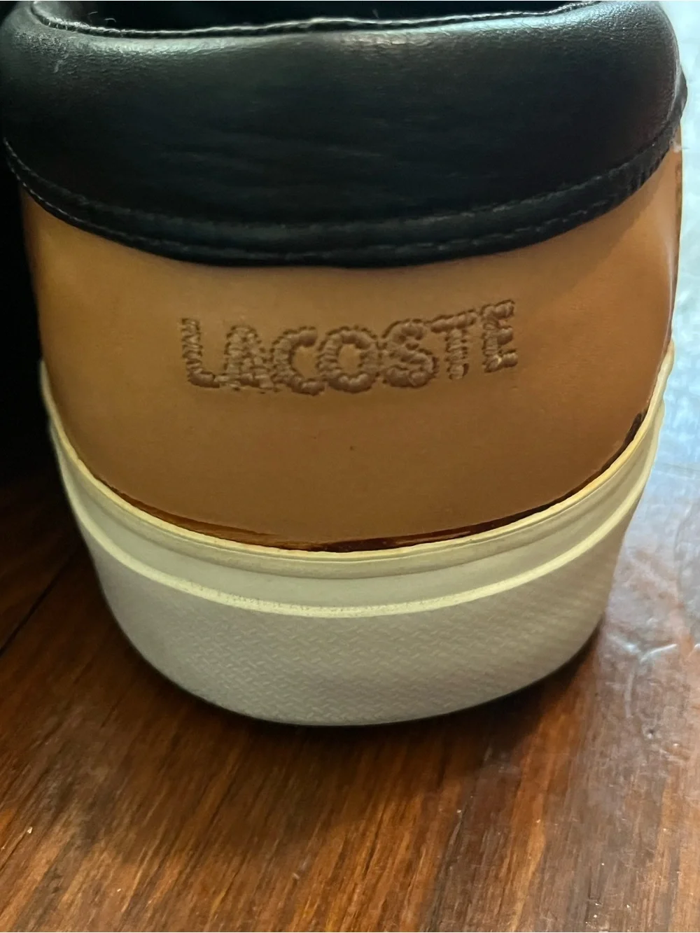 Lacoste Men's Black Leather Navier 5 Casual Sneakers